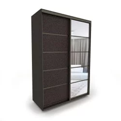 Шкаф-купе в коридор Акцент-Квадро КЛ 1000х600 Венге/Бронза