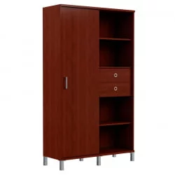 Стеллаж-купе с дверью ДСП В440.1 Бургунди