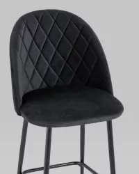 Стул полубарный Марсель ПЛ велюр Черный