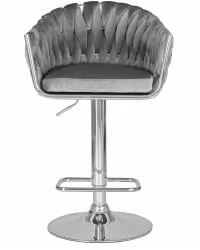 Стул барный DOBRIN MARCEL Серый велюр MJ9-75