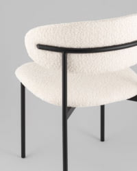 Стул Севйн букле молочный / Sevyn