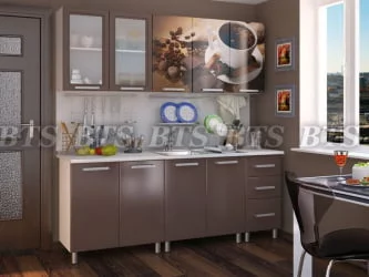 Кухня 2,0 м Люкс Шоколад