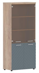 Шкаф комбинированный с топом Torr LUX TLHC 85.2 Дуб Каньон Серо-голубой