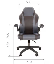 Кресло для геймеров CHAIRMAN GAME 55 Розовый-бордо