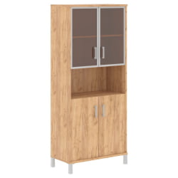 Стеллаж стекло в раме В430.9 Дуб Бофорд