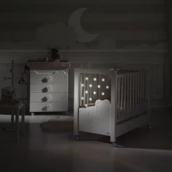 Детская кровать с бортиком Micuna Dolce Luce Relax Plus 120x60 White