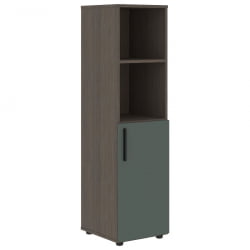 Шкаф-колонка с глухой малой дверью (правый) VELION VMCS 40.5 R Нефрит Дуб Сильвер