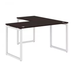 Стол угловой левый XTEN-Q XQCT 1415 L Легно темный Белый