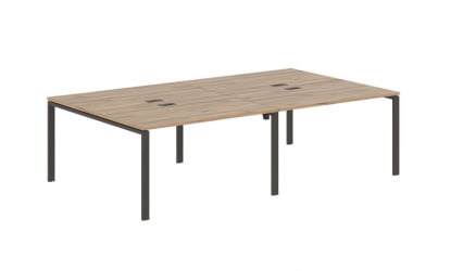 Бенч-система 4-местная EDIS EUWST 2716 Дуб Денвер светлый Мокко