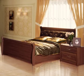 Кровать двойная 1600 Флоренция 677  Дуб оксофрд