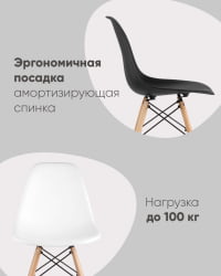Стул Eames Style DSW голубой 4 шт. комплект (разборный каркас)