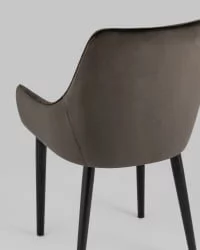 Стул Джоан велюр Темно-коричневый