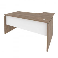 Стол эргономичный левый ОНИКС О.СА-4Л Дуб Аризона/Белый / ONIX O.SA-4L