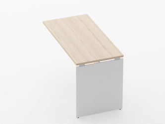 Брифинг-приставка для стола на ЛДСП опорах Deka 75.10.12 Туя/Белый