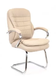 Кресло для посетителей Everprof Valencia CF Экокожа Бежевый