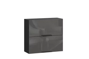 Шкаф кухонный 800 горизонтальный с 2 дверями Герда ЛД 279.760.000.123 Черный/Черный/Антрацит