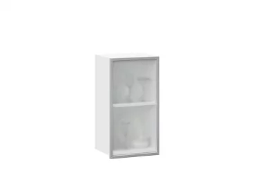 Шкаф кухонный 400 со стеклом (правый) Шервуд ЛД 281.322.000.111 Белый