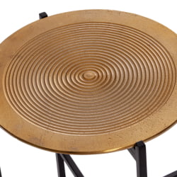 Столик кофейный Сеcрет Де Маисон БЛООМ ( мод. 11873-Б ) алюминиевый сплав, 46*46*51 см, черный/античная медь / Secret De Maison BLOOM mod. 11873-B