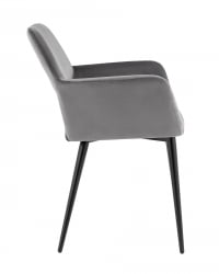 Стул Денди велюр Серый