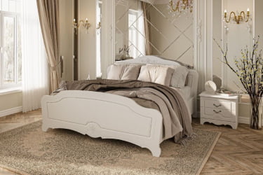 Кровать Лотос 160х200 Белый жемчуг (копия 200761)