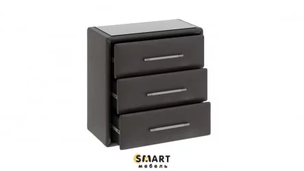 Комод со стеклом Элис Темный