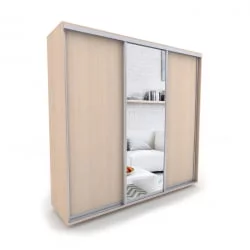 Шкаф-купе 3-х дверный Акцент-Сим ДЗ 1500х600 Дуб молочный