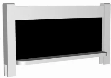 Съемный борт с грифельной доской RooRoom VK-55р Розовый