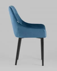 Стул Джоан велюр Пыльно-синий