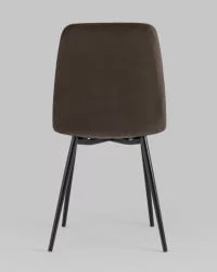 Стул Oliver велюр Темно-коричневый