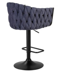 Стул барный ДОБРИН ЛЕОН (синяя ткань (ЛАР-275-29)) 2 шт / DOBRIN LEON (LAR-275-29))