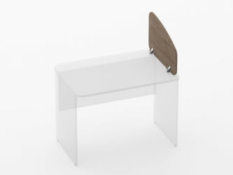 Экран разделительный Глассй 5.12.06 Дуб Верцаска / Glassy