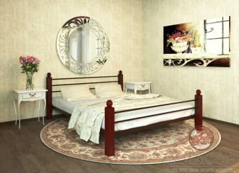Кровать Милана Lux plus 1200х2000 Коричневая