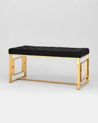 Банкетка БРУКЛИН велюр Черный