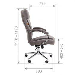 Кресло руководителя CХАИРМАН ДОМ (Хоме) 794 Серый / CHAIRMAN (Home)