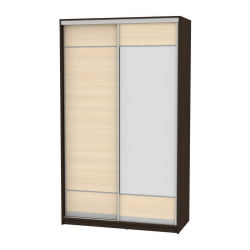 Шкаф-купе Б-230х135х60-1(Венге-ДМ-Д7Д8) / B-230х135х60-1(Венге-ДМ-D7D8)