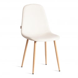 Стул BREEZE (mod. JSC-58) Велюр/металл , 44 х 53 х 86 см, Light beige (светло-бежевый) HLR1 / натуральный