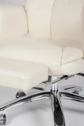 Кресло офисное Парламент H-2021-70-5 ivory leather Слоновая кость