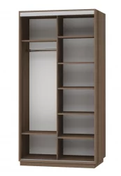 Шкаф-купе двухдверный Экспресс Дуо 1200х2400h Париж/Ясень шимо тёмный (копия 187794)