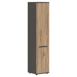 Шкаф-колонка с глухой дверью ЕДИС ЕХCС 42.1 Дуб Денвер светлый Черный Мокко / EDIS EHCS