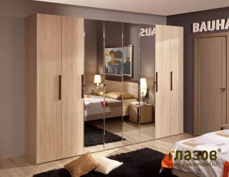 Спальня композиция 2 BAUHAUS Дуб Сонома/Орех шоколадный