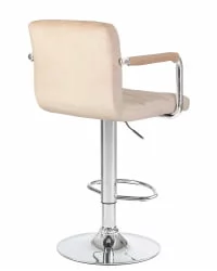 Стул барный DOBRIN KRUGER ARM Бежевый велюр MJ9-10