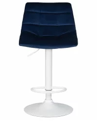 Барный стул ДОБРИН ТАИЛОР ВХИТЕ Синий велюр МДЖ9-117 / DOBRIN TAILOR WHITE MJ9-117