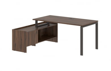 Стол с тумбой ЕДИС ЕУCТ 17814 Дуб Денвер темный Мокко / EDIS EUCT