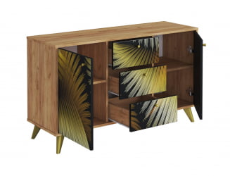 Комод Фьюжн КМ-003 дуб крафт золотой/GOLDEN FOREST