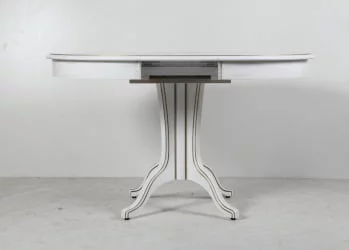 Стол обеденный Орион-5 (d1200) тон 1 с золотой патиной