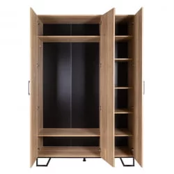 Шкаф трехстворчатый с зеркалом Лофт с зеркалом Дуб Натур / Loft