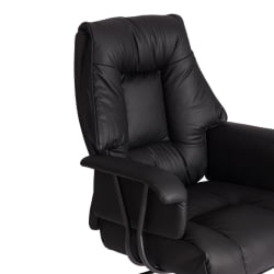 Кресло руководителя BROOKLYN кожзам, черный