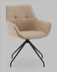 Кресло вращающееся Кимберли рогожка/замша бежевый