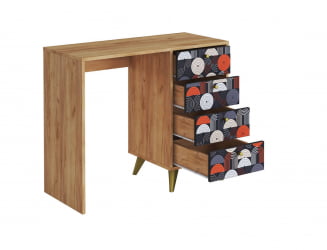 Стол письменный СП-006 дуб крафт золотой/VINIL