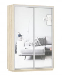 Шкаф-купе двухдверный Экспресс Дуо Экспенс 1400х2200h Дуб сонома